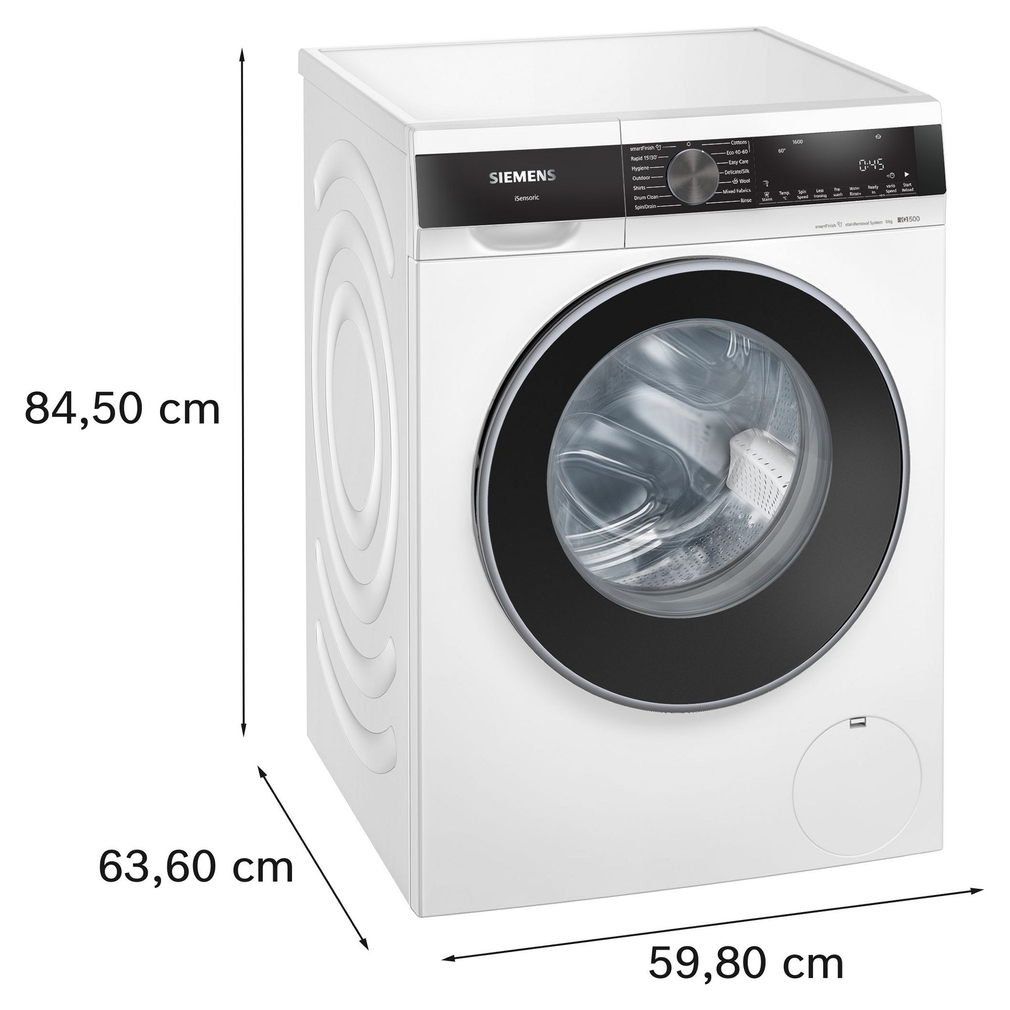 Siemens 9kg IQ-500 Washing Machine 1400rpm WG46G2Z4GB - White Siemens 9kg IQ-500 Washing Machine 1400rpm WG46G2Z4GB - White