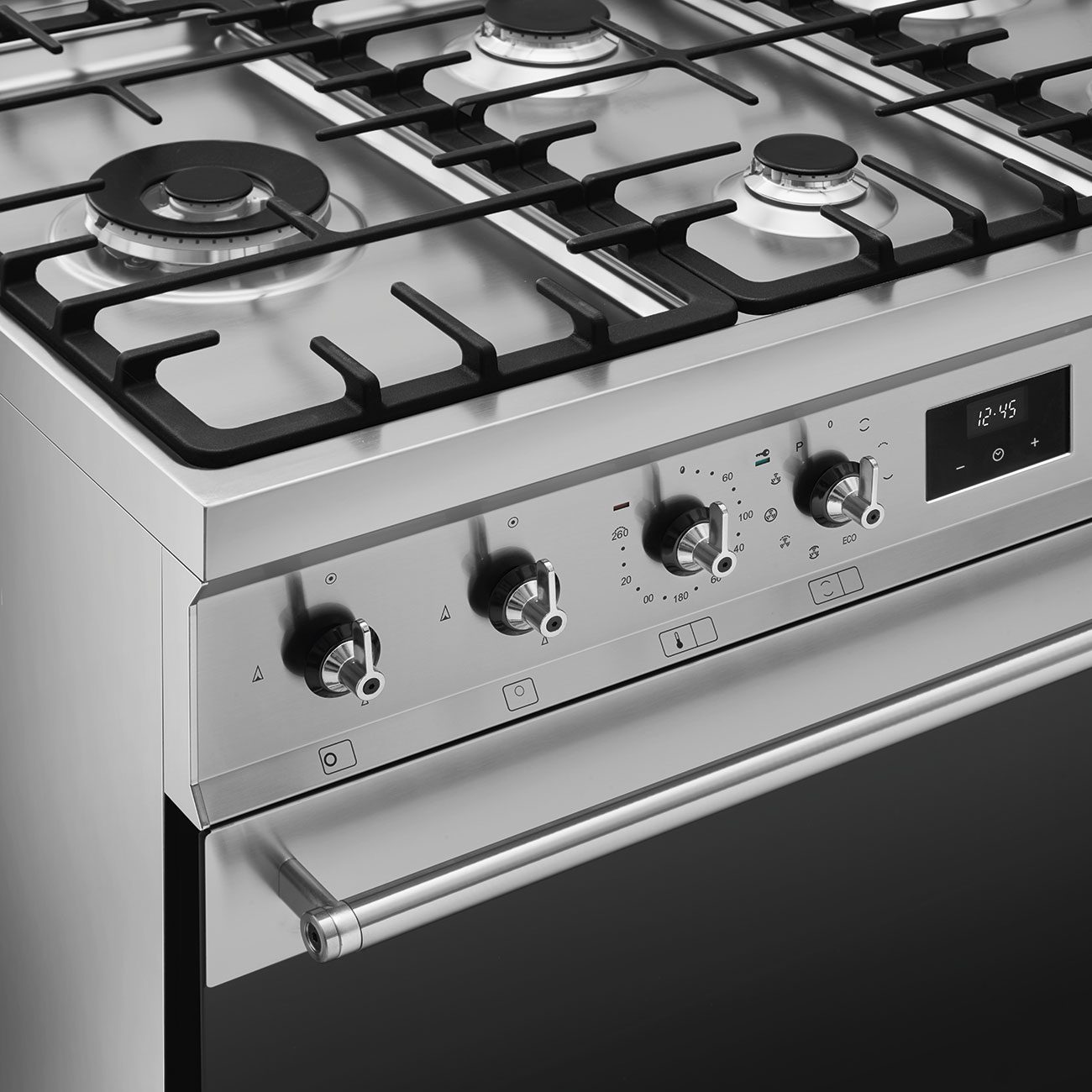 Smeg 90cm Symphony Pyrolytic Dual Fuel Range Cooker C92GPX2 - Stainless Steel Smeg 90cm Symphony Pyrolytic Dual Fuel Range Cooker C92GPX2 - Stainless Steel