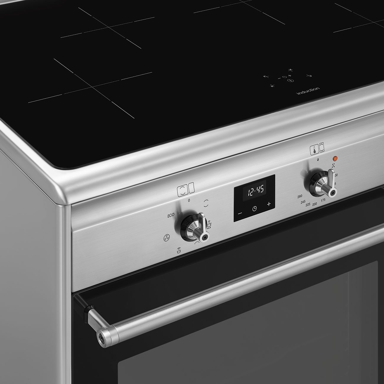 Smeg 90cm Concert Induction Range Cooker CX92IM - Stainless Steel Smeg 90cm Concert Induction Range Cooker CX92IM - Stainless Steel
