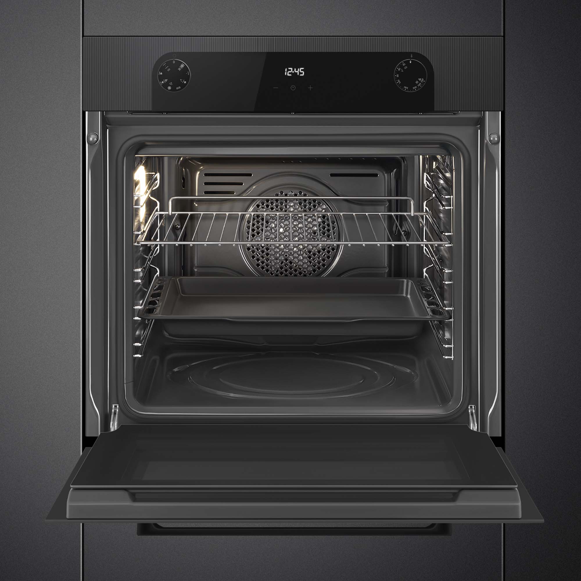 Smeg Musa Built In Single Oven SF6200TBI - Black Smeg Musa Built In Single Oven SF6200TBI - Black