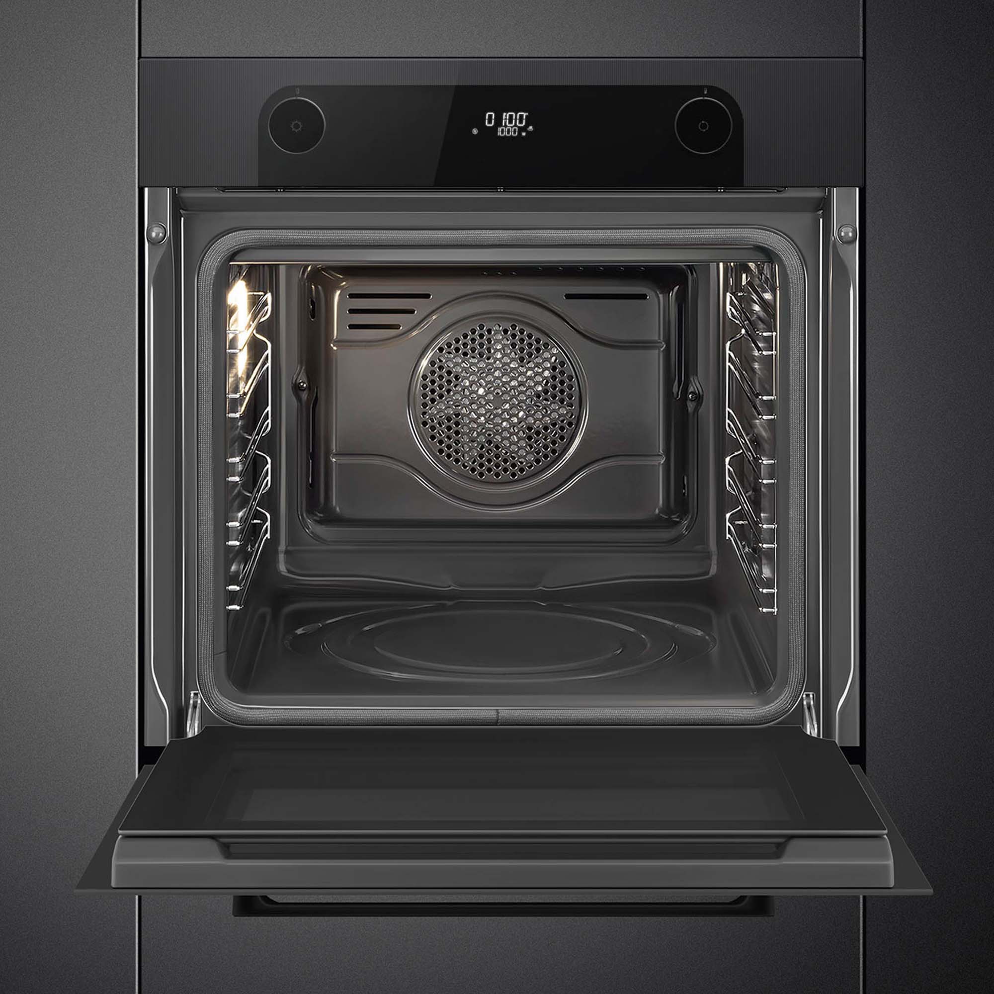 Smeg Musa Built In Pyrolytic Single Oven SFP6201TBI - Black Smeg Musa Built In Pyrolytic Single Oven SFP6201TBI - Black