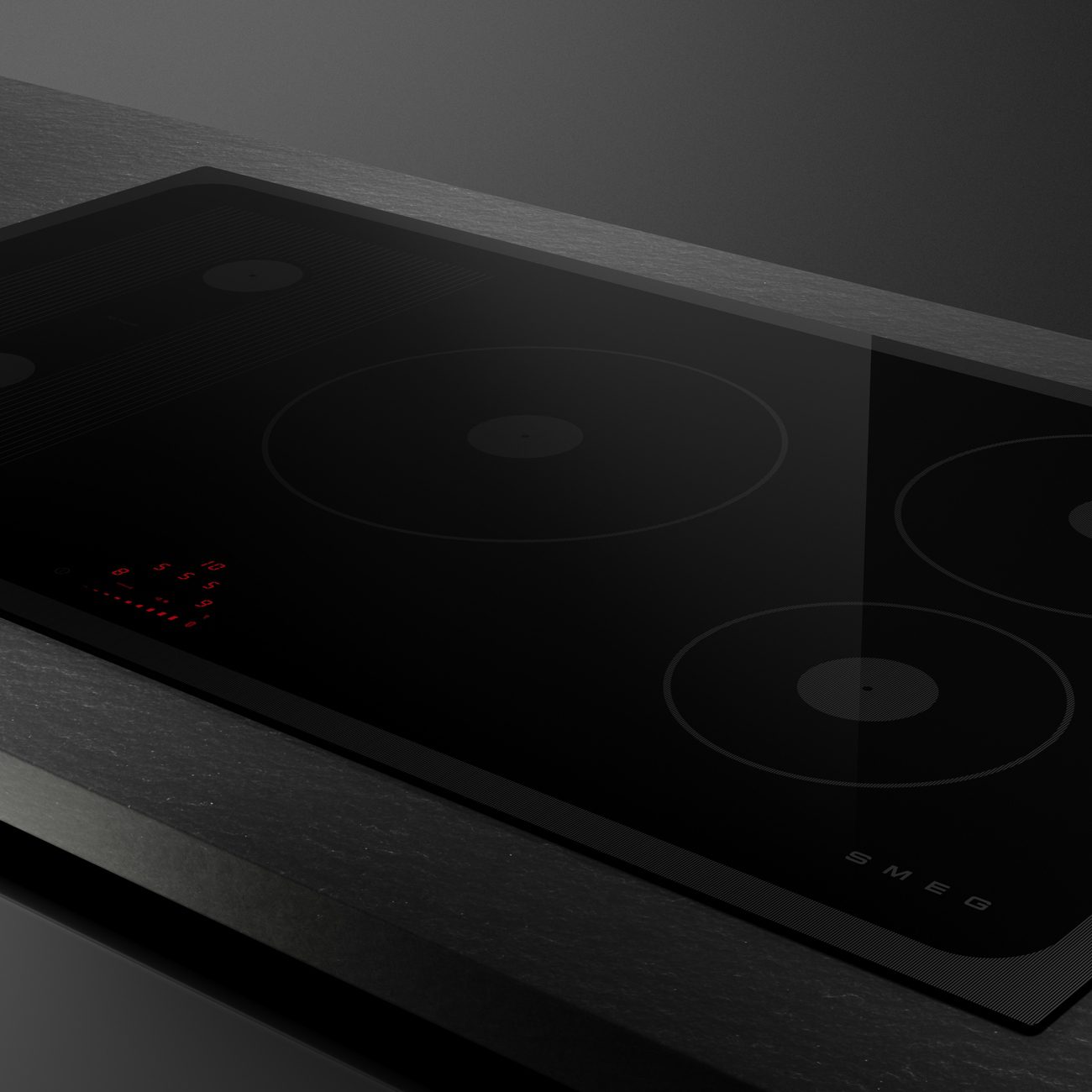Smeg 90cm Musa 5 Zone Induction Hob SI1M24954D - Black Smeg 90cm Musa 5 Zone Induction Hob SI1M24954D - Black