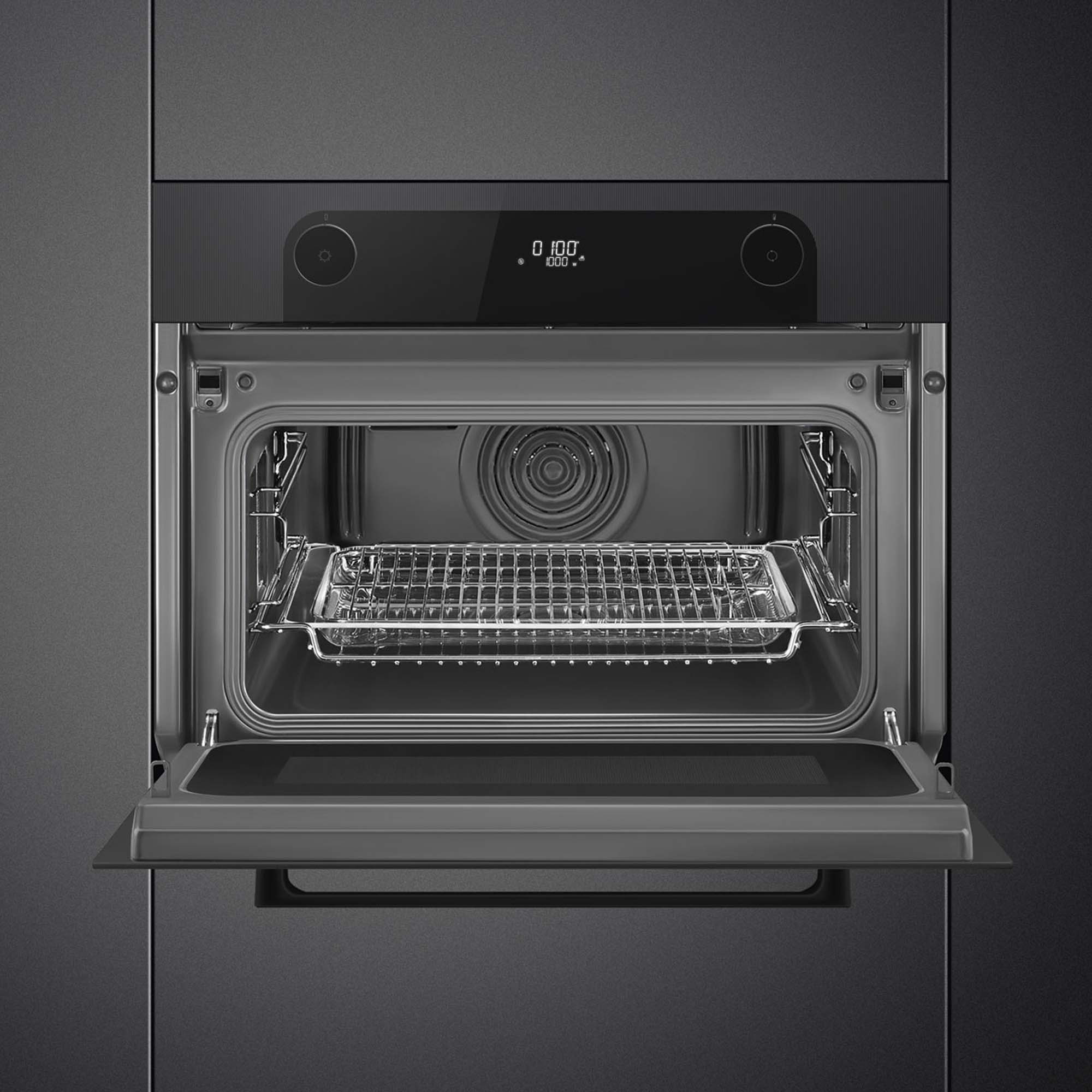 Smeg Musa Built In Combination Microwave SO4201M1BI - Black Smeg Musa Built In Combination Microwave SO4201M1BI - Black