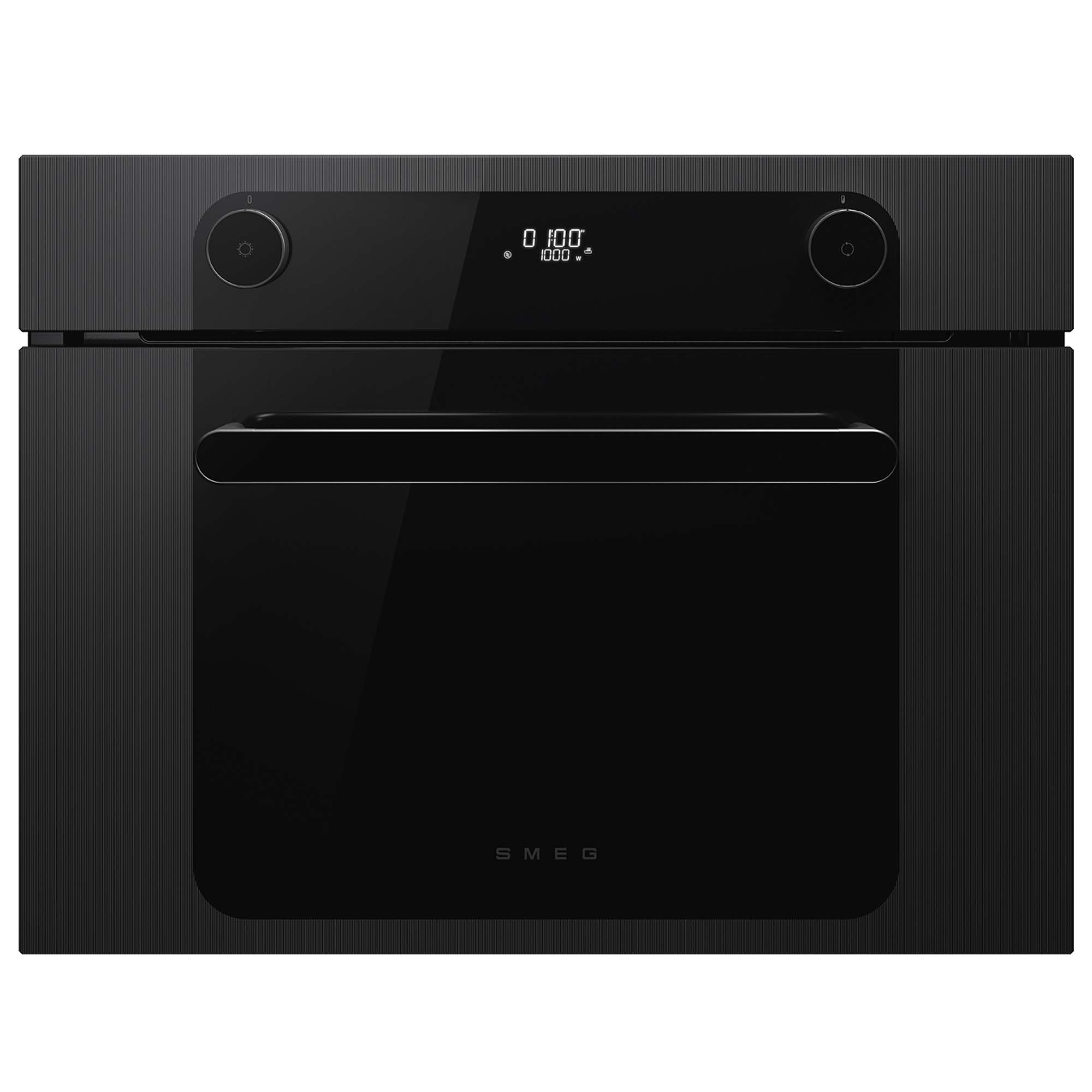 Smeg  Musa Built In Combination Microwave SO4201M1BI - Black