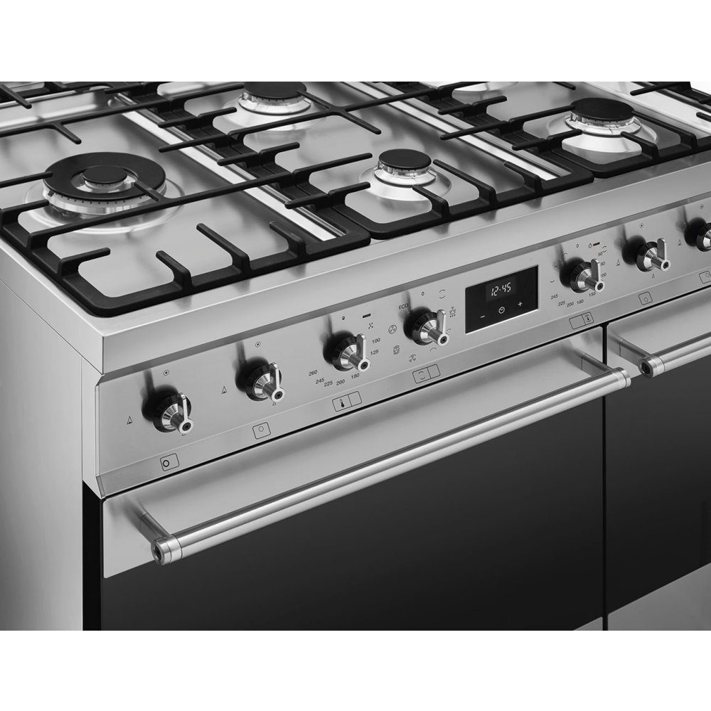 Smeg 90cm Dual Fuel Range Cooker C92GMX2 - Stainless Steel Smeg 90cm Dual Fuel Range Cooker C92GMX2 - Stainless Steel
