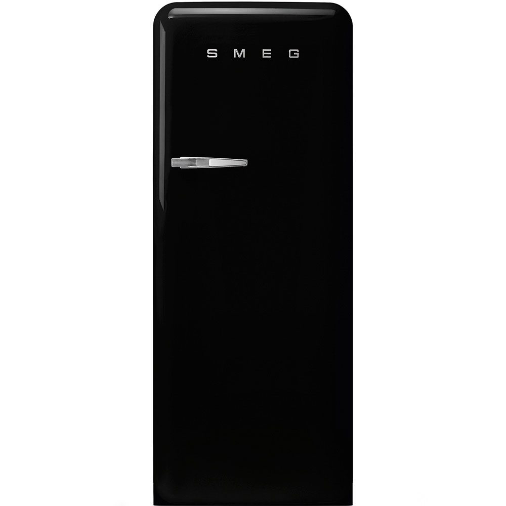 Smeg  60cm Retro Refrigerator Right Hand Hinge FAB28RBL6UK - BLACK