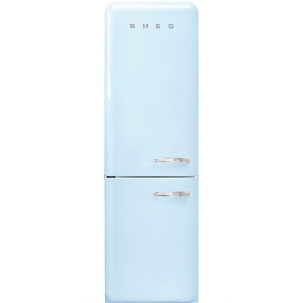 Smeg  60cm 50s Style Left Hand Hinge Fridge Freezer FAB32LPB6UK - Pastel Blue