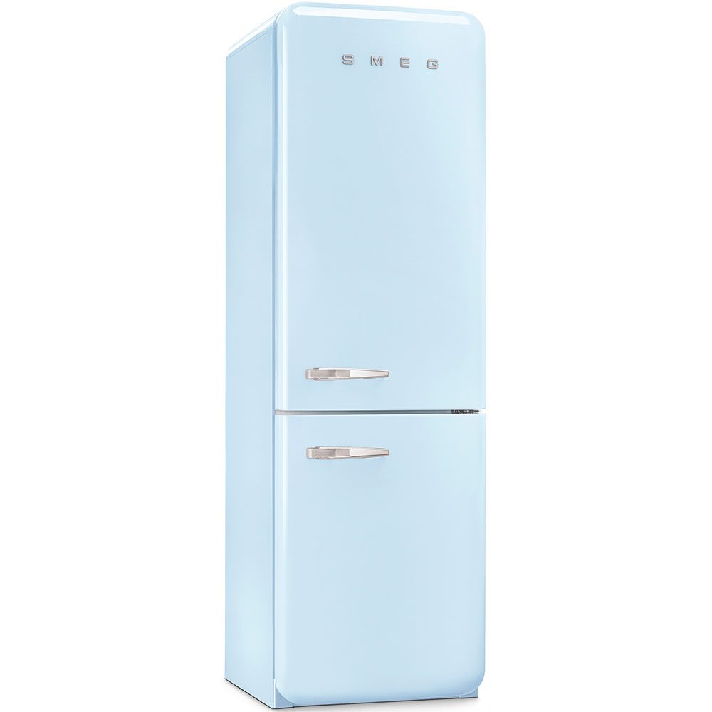 Smeg 60cm 50s Style Right Hand Hinge Fridge Freezer FAB32RPB6UK - Pastel Blue Smeg 60cm 50s Style Right Hand Hinge Fridge Freezer FAB32RPB6UK - Pastel Blue
