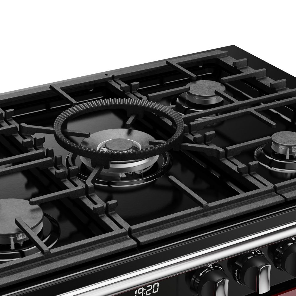 Stoves 12032 Richmond DX 110cm Dual Fuel Range Cooker ST DX RCA RICH 110DF GAR - GARNET RED Stoves 12032 Richmond DX 110cm Dual Fuel Range Cooker ST DX RCA RICH 110DF GAR - GARNET RED