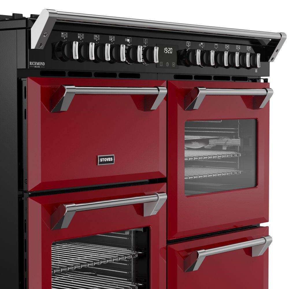 Stoves 12032 Richmond DX 110cm Dual Fuel Range Cooker ST DX RCA RICH 110DF GAR - GARNET RED Stoves 12032 Richmond DX 110cm Dual Fuel Range Cooker ST DX RCA RICH 110DF GAR - GARNET RED