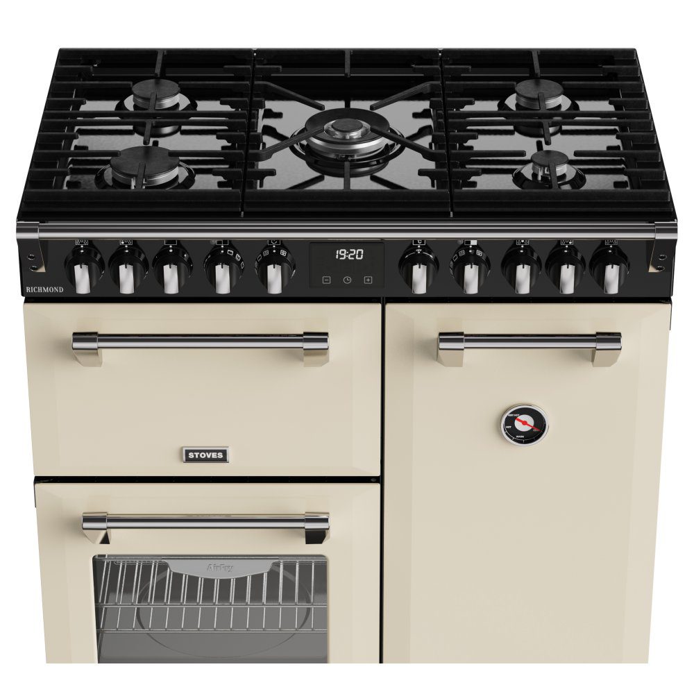 Stoves 11851 Richmond 90cm Dual Fuel Range Cooker ST RCA RICH 90DF CRM - CREAM Stoves 11851 Richmond 90cm Dual Fuel Range Cooker ST RCA RICH 90DF CRM - CREAM