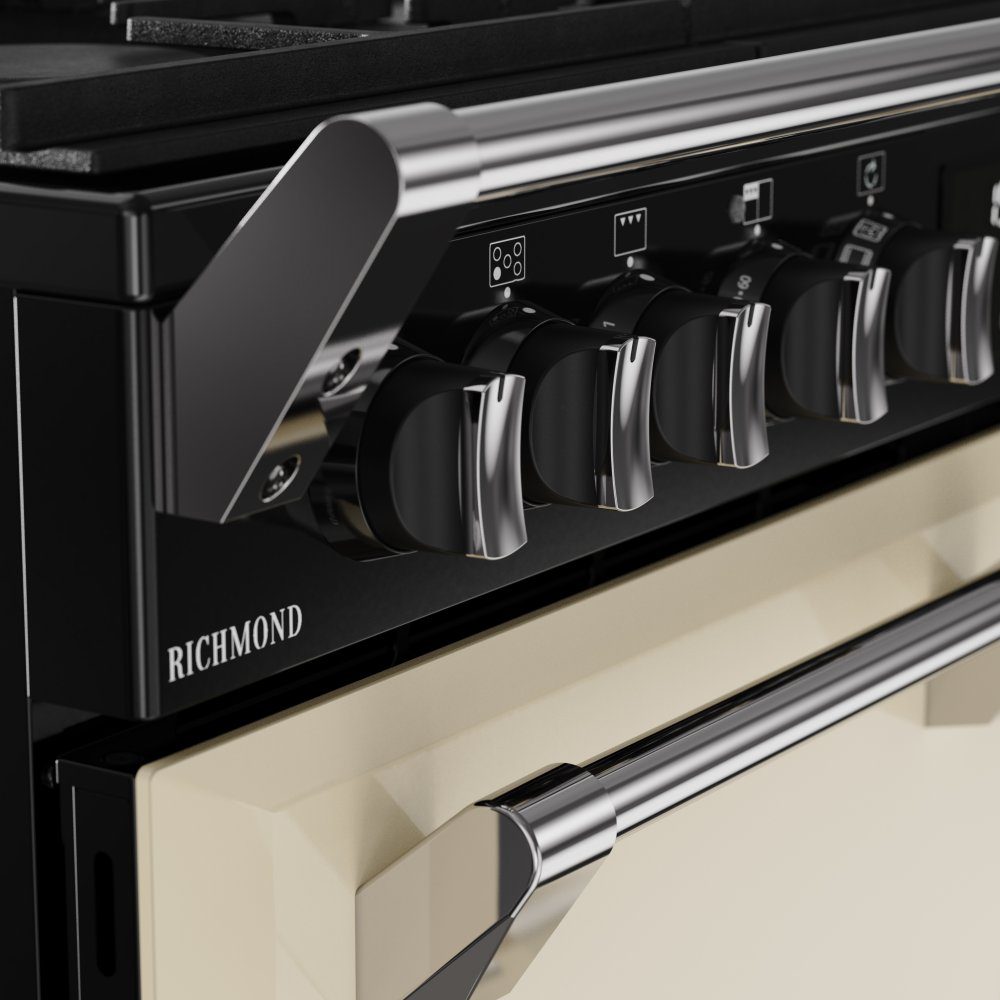 Stoves 11851 Richmond 90cm Dual Fuel Range Cooker ST RCA RICH 90DF CRM - CREAM Stoves 11851 Richmond 90cm Dual Fuel Range Cooker ST RCA RICH 90DF CRM - CREAM