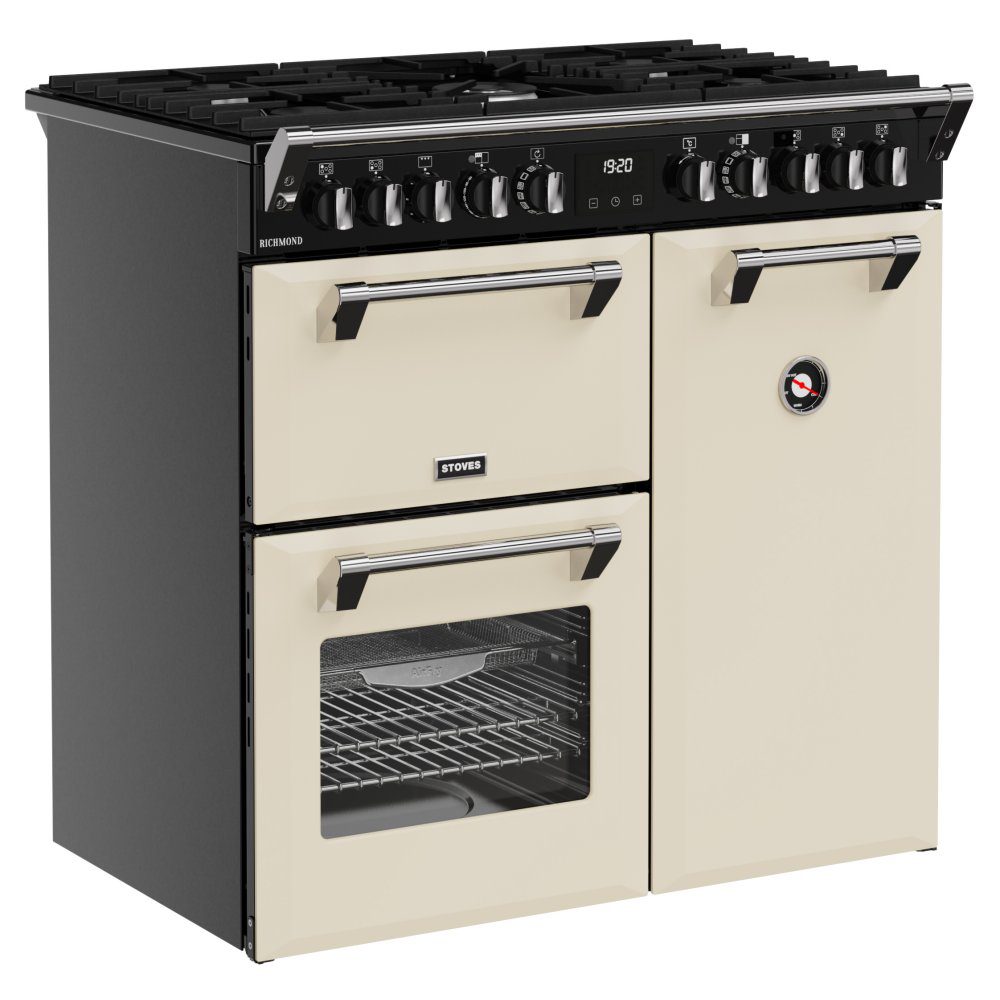 Stoves 11851 Richmond 90cm Dual Fuel Range Cooker ST RCA RICH 90DF CRM - CREAM Stoves 11851 Richmond 90cm Dual Fuel Range Cooker ST RCA RICH 90DF CRM - CREAM