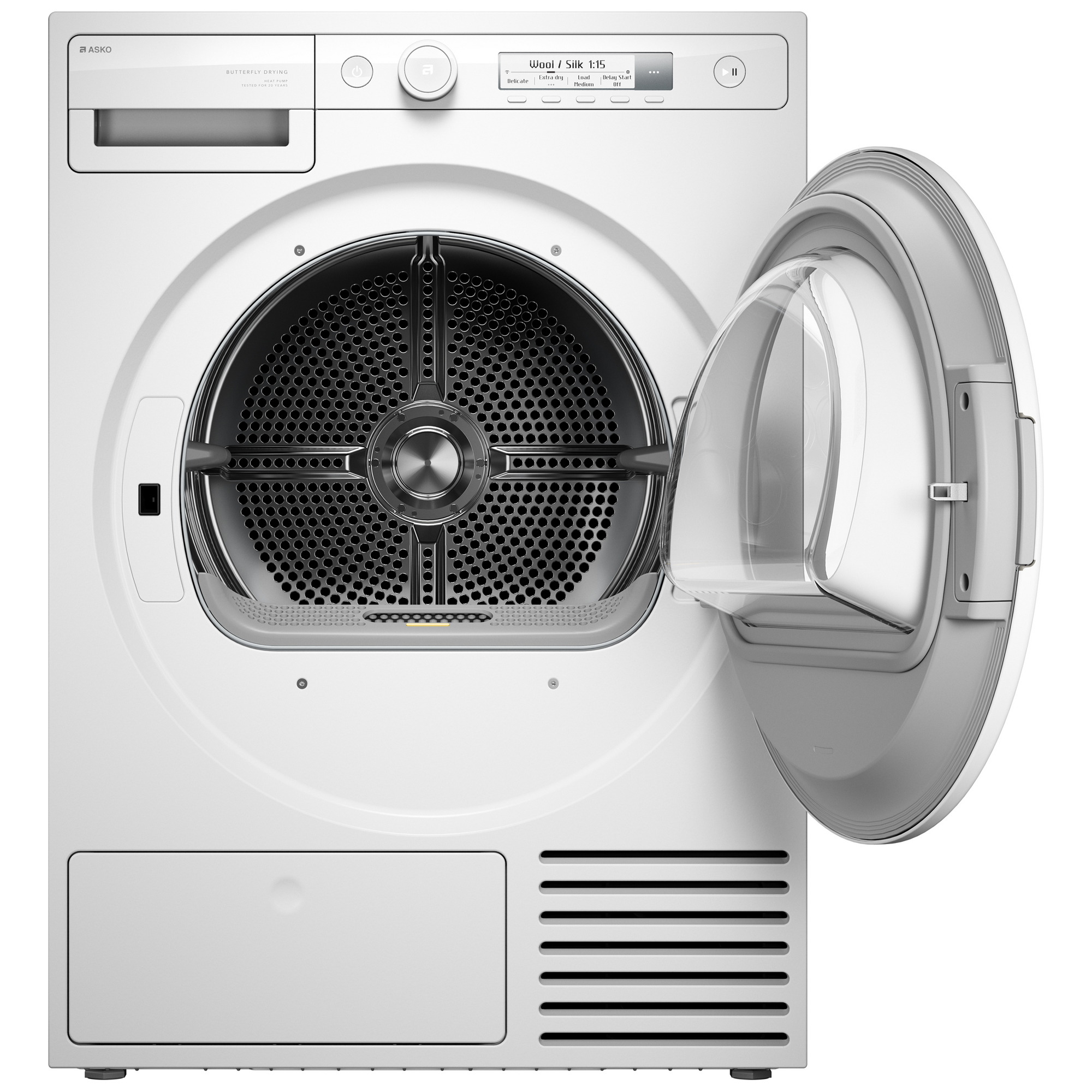 Asko 8kg Classic Heat Pump Condenser Tumble Dryer T108HW.UK - White Asko 8kg Classic Heat Pump Condenser Tumble Dryer T108HW.UK - White