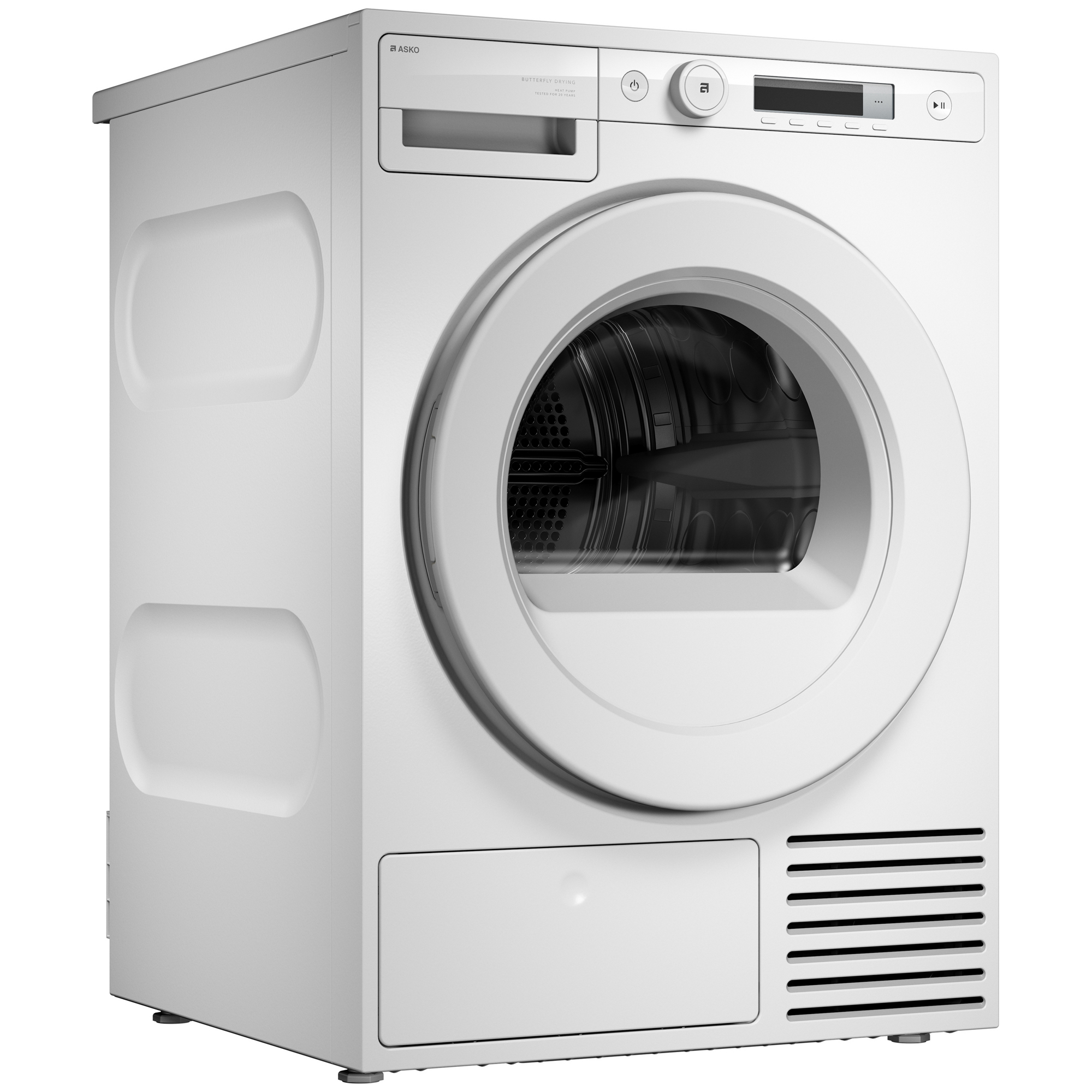 Asko 8kg Classic Heat Pump Condenser Tumble Dryer T108HW.UK - White Asko 8kg Classic Heat Pump Condenser Tumble Dryer T108HW.UK - White