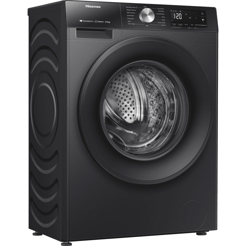 Hisense 10.5kg 3S Series Washing Machine 1400rpm WF3S1043BB3 - Black Hisense 10.5kg 3S Series Washing Machine 1400rpm WF3S1043BB3 - Black