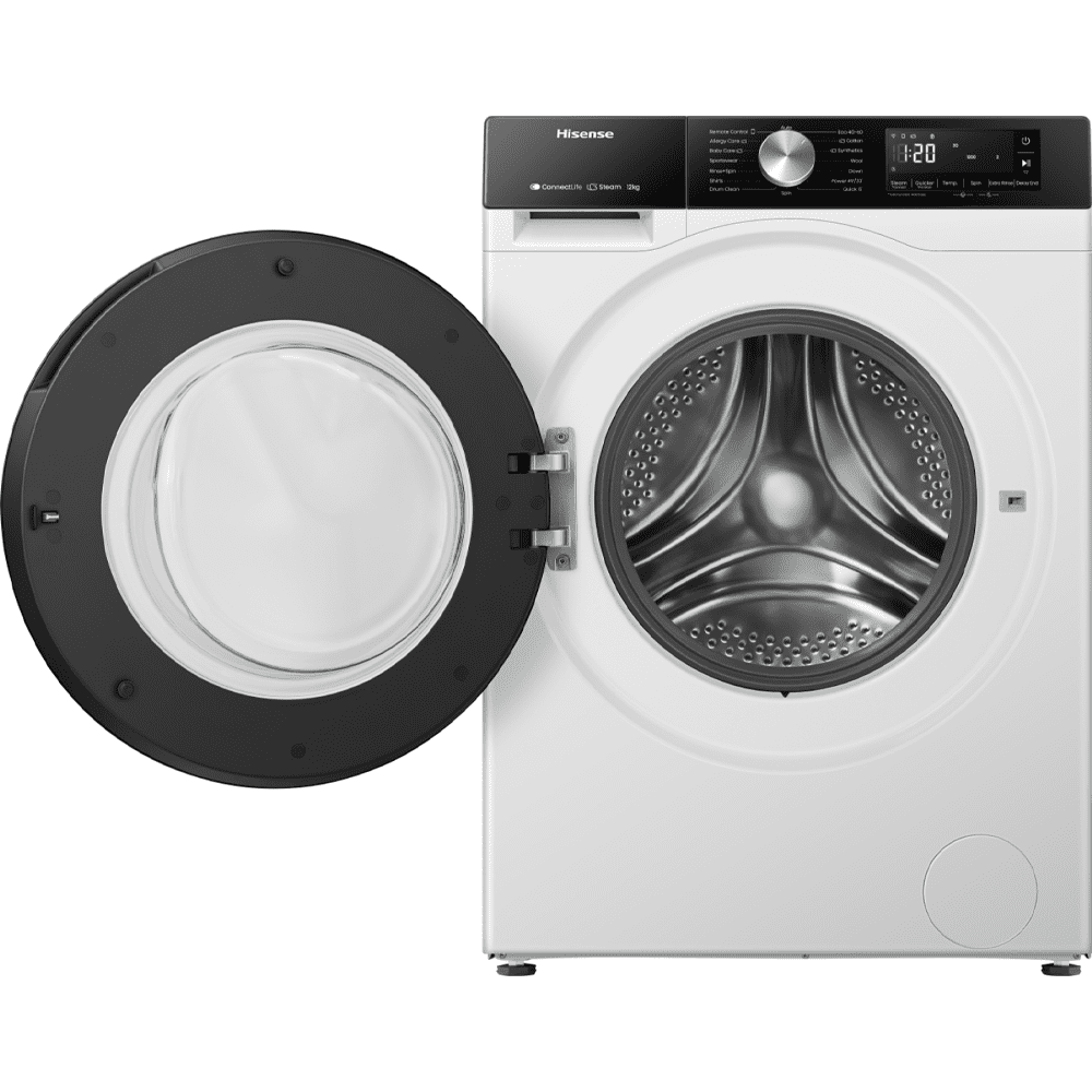 Hisense 12kg 3S Series Washing Machine 1400rpm WF3S1243BW3 - White Hisense 12kg 3S Series Washing Machine 1400rpm WF3S1243BW3 - White