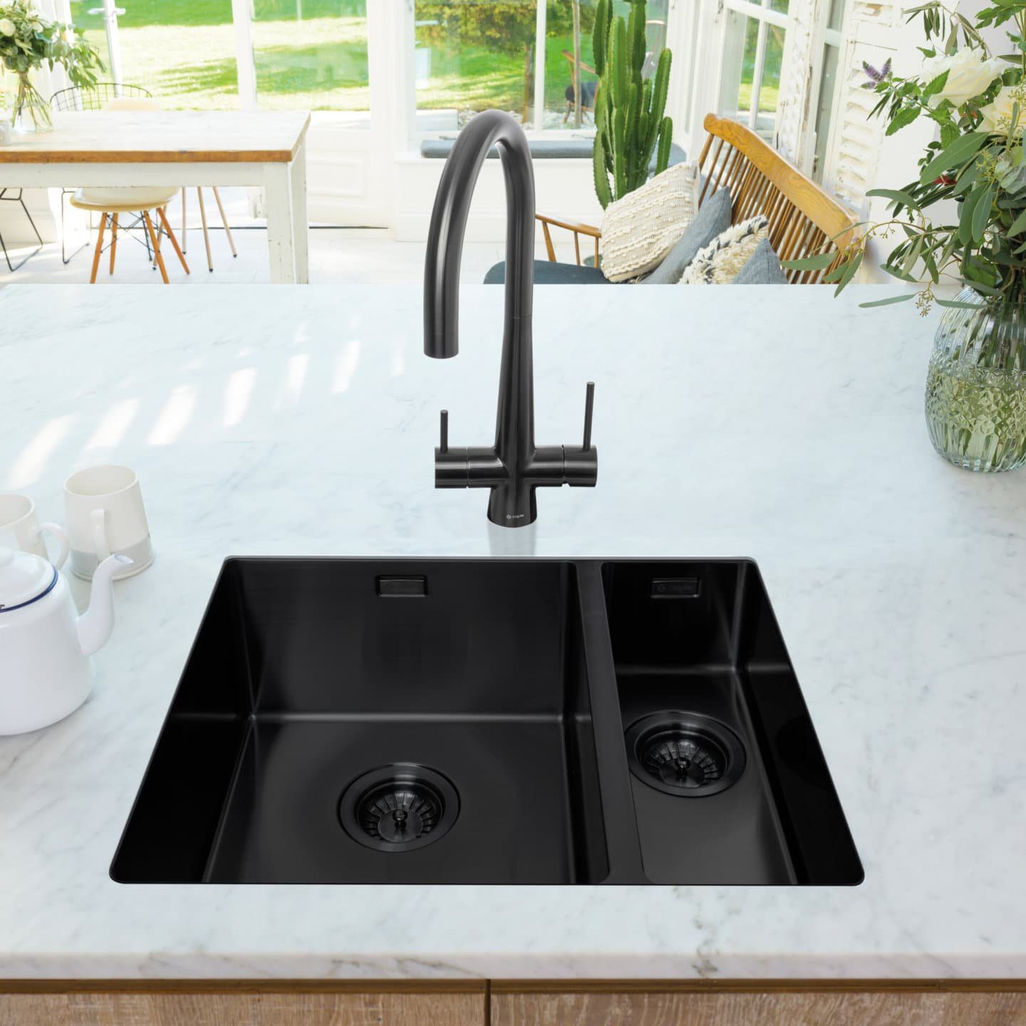 Caple Mode 3415 right small bowl MODE3415/R/BS - Black Steel finish Caple Mode 3415 right small bowl MODE3415/R/BS - Black Steel finish
