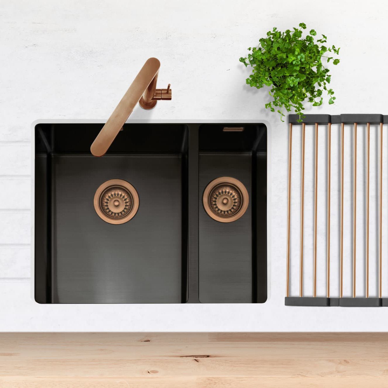 Caple Mode 3415 right small bowl MODE3415/R/BS - Black Steel finish Caple Mode 3415 right small bowl MODE3415/R/BS - Black Steel finish