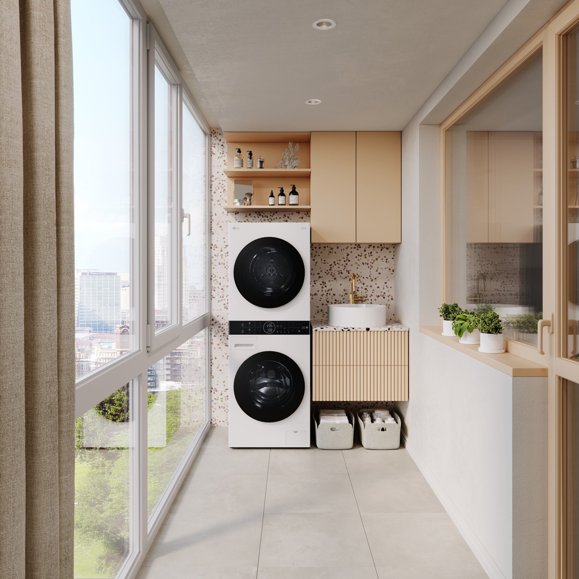 LG 12kg/10kg WashTower TurboWash Washer Dryer WT1210WWF - White LG 12kg/10kg WashTower TurboWash Washer Dryer WT1210WWF - White
