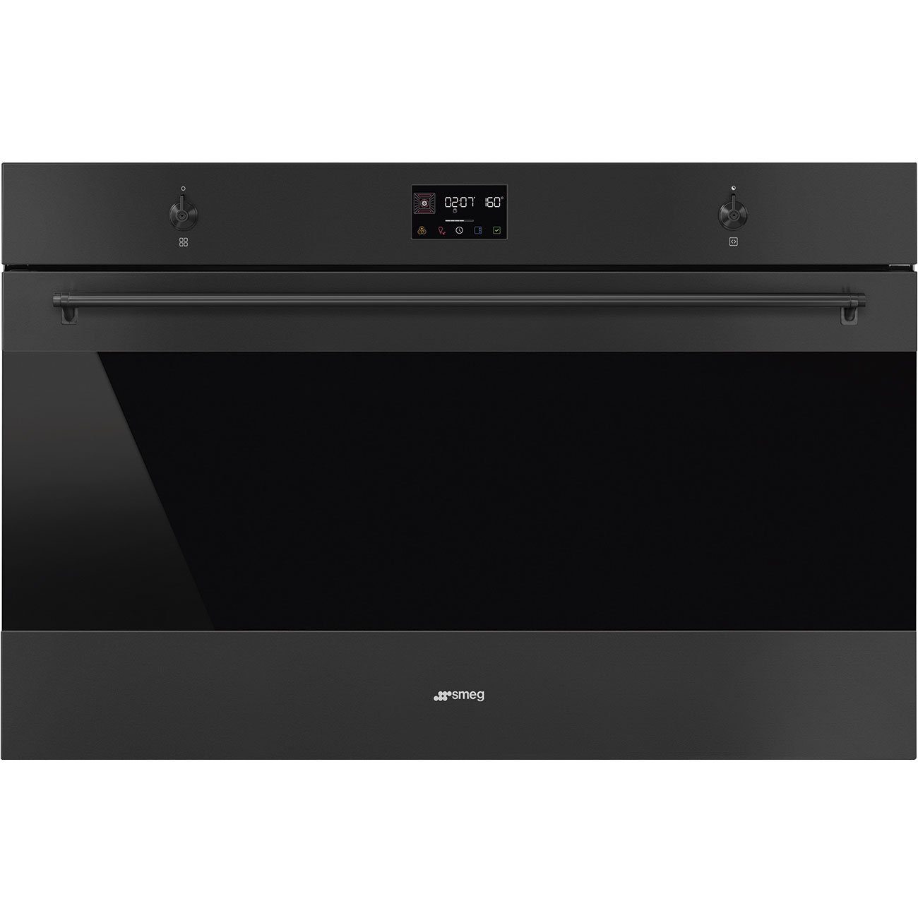Smeg  90cm Classic Pyrolytic Multifunction Single Oven SFP9302TN - Matte Black