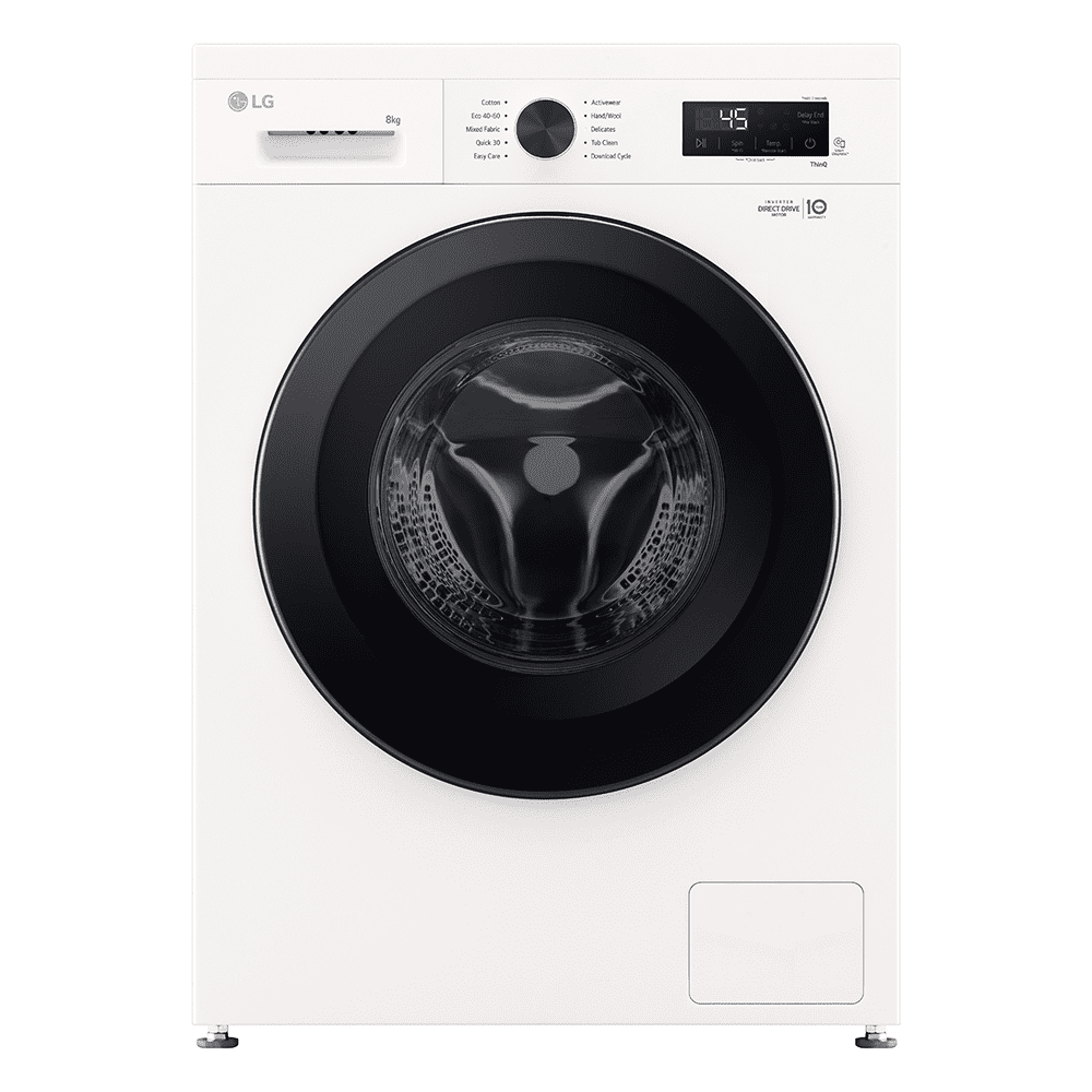LG 8kg Steam Washing Machine F4X1008NWK - WHITE LG 8kg Steam Washing Machine F4X1008NWK - WHITE
