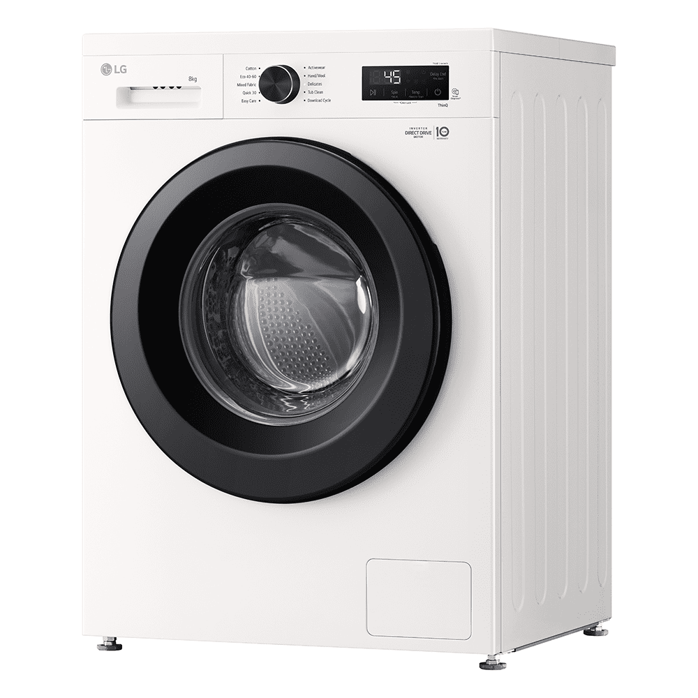 LG 8kg Steam Washing Machine F4X1008NWK - WHITE LG 8kg Steam Washing Machine F4X1008NWK - WHITE