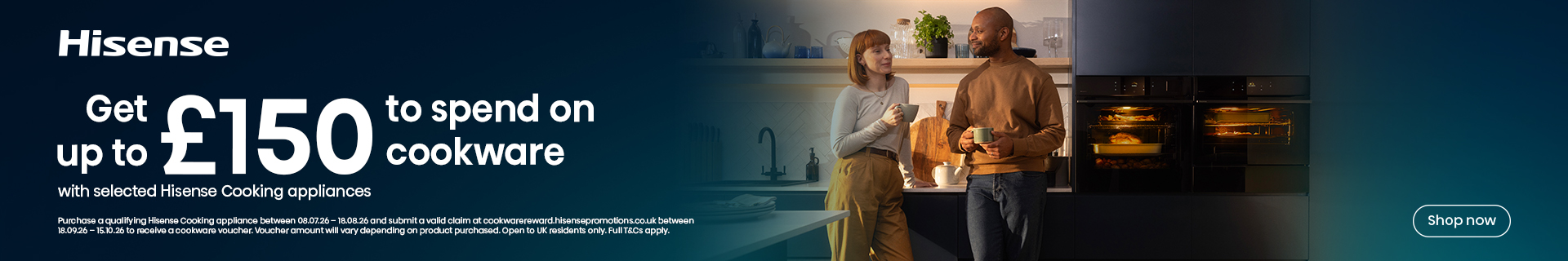get up to £150 to spend on cookware