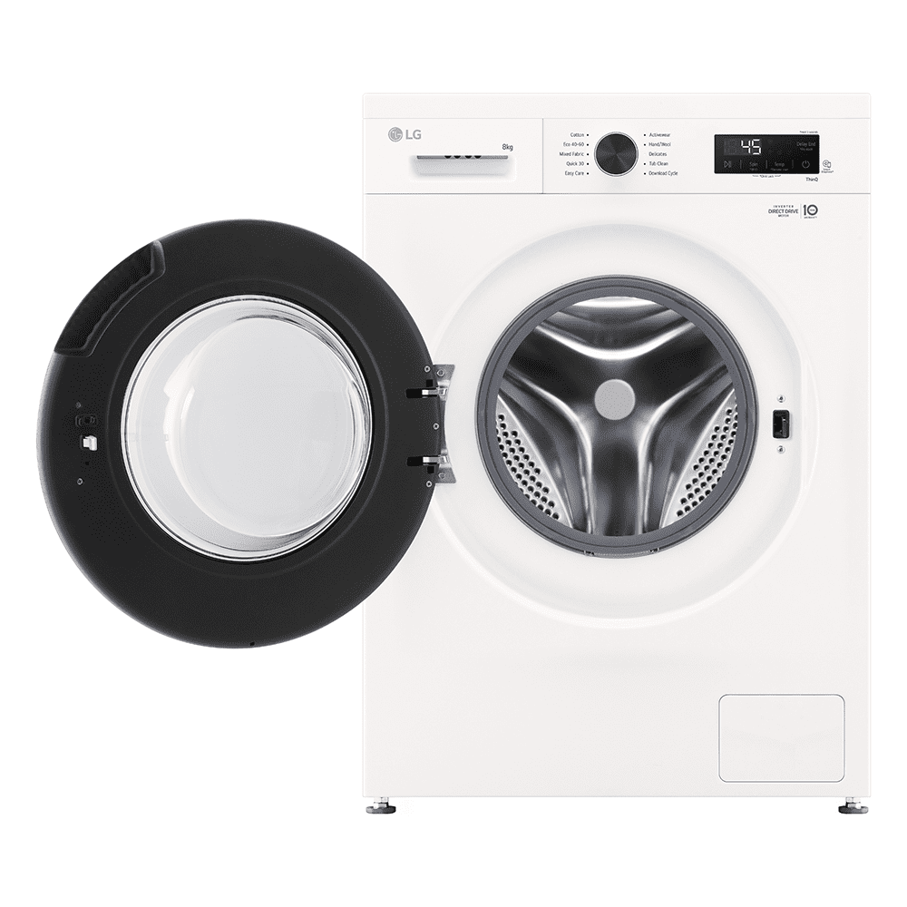 LG 8kg Steam Washing Machine F4X1008NWK - WHITE LG 8kg Steam Washing Machine F4X1008NWK - WHITE