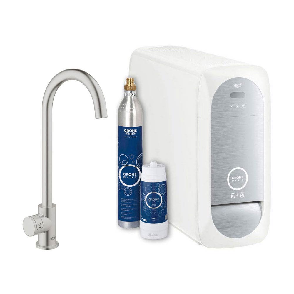 Grohe Blue Home Mono Sparkling Water Tap 31498DC1 - STAINLESS STEEL Grohe Blue Home Mono Sparkling Water Tap 31498DC1 - STAINLESS STEEL