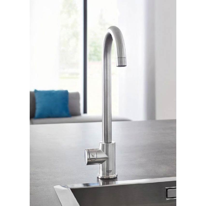 Grohe Blue Home Mono Sparkling Water Tap 31498DC1 - STAINLESS STEEL Grohe Blue Home Mono Sparkling Water Tap 31498DC1 - STAINLESS STEEL