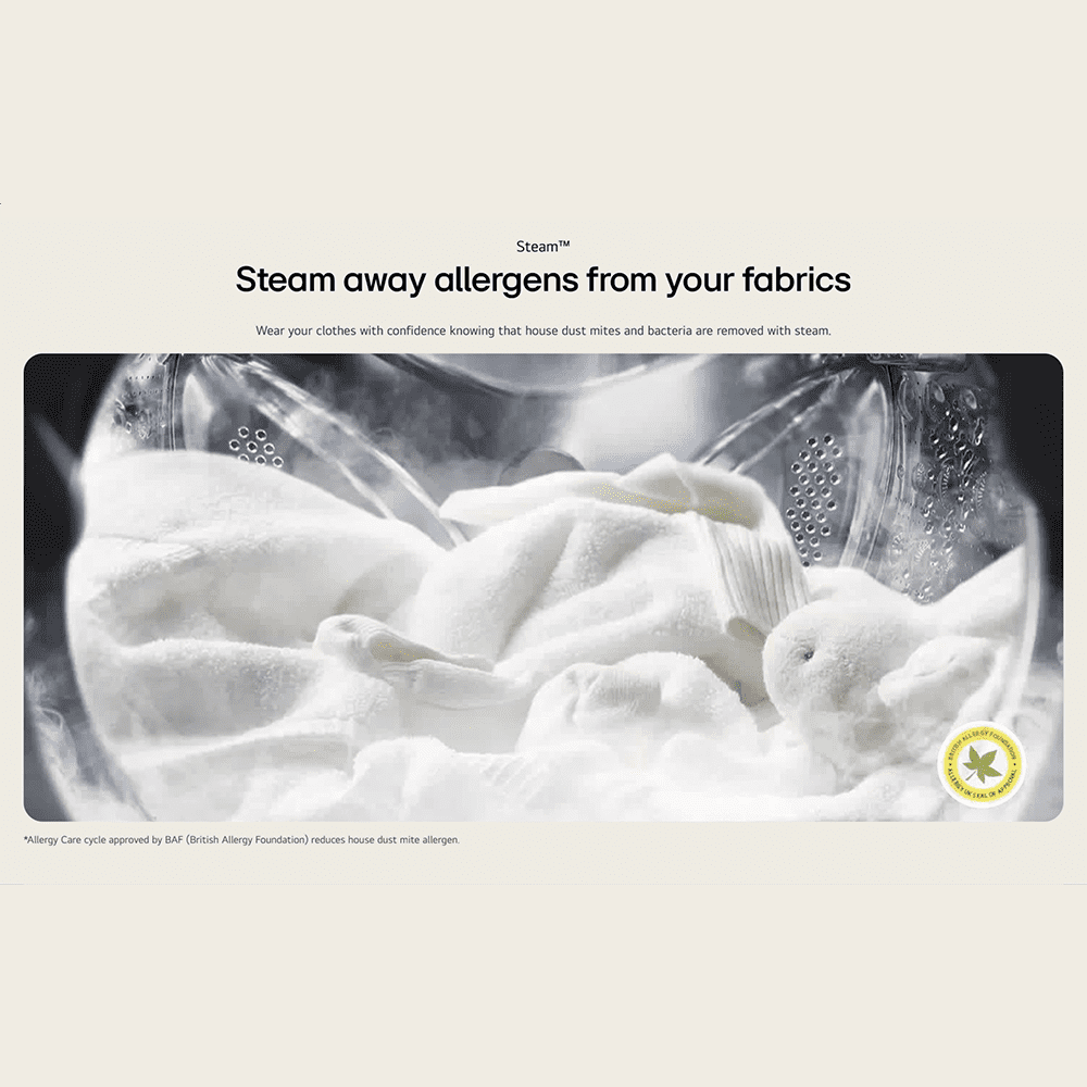 LG 8kg Steam Washing Machine F4X1008NWK - WHITE LG 8kg Steam Washing Machine F4X1008NWK - WHITE