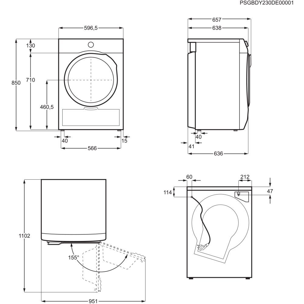AEG 8kg Series 9000 Heat Pump Condenser Dryer TR948V4BC - WHITE AEG 8kg Series 9000 Heat Pump Condenser Dryer TR948V4BC - WHITE
