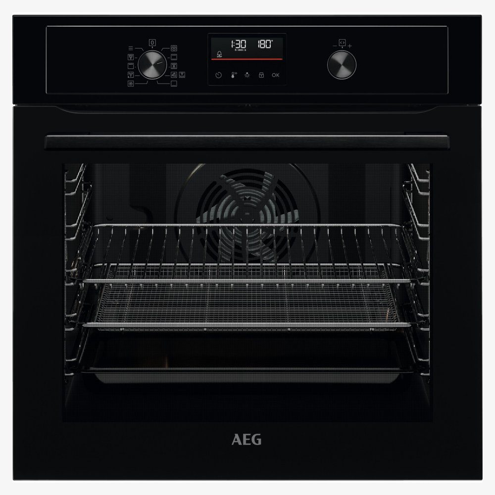 AEG  Series 3000 Multifunction Single Oven BEX535A61B - BLACK