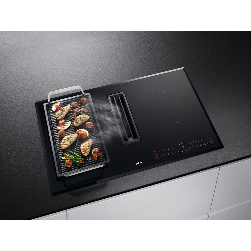 AEG 78cm Series 6000 Recirculating Air Venting Induction Hob CCE84543FB - BLACK AEG 78cm Series 6000 Recirculating Air Venting Induction Hob CCE84543FB - BLACK