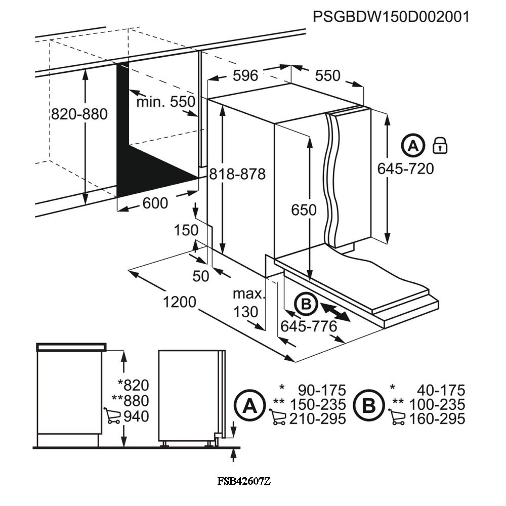 AEG 60cm Series 3000 AirDry Fully Integrated Dishwasher FSB42607Z AEG 60cm Series 3000 AirDry Fully Integrated Dishwasher FSB42607Z