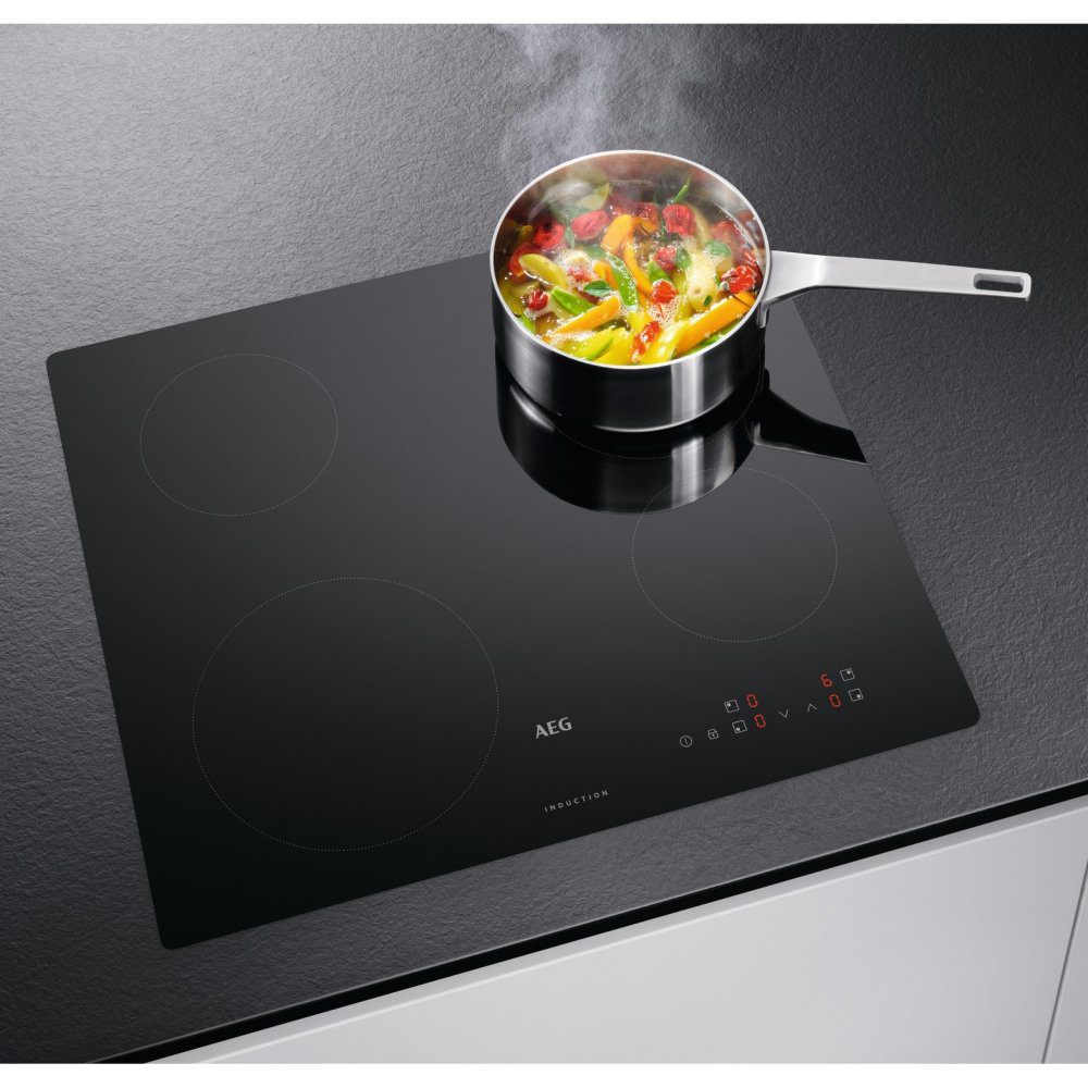 AEG 60cm Series 3000 Frameless 4 Zone Induction Hob 13A supply IBX64200CB - BLACK AEG 60cm Series 3000 Frameless 4 Zone Induction Hob 13A supply IBX64200CB - BLACK