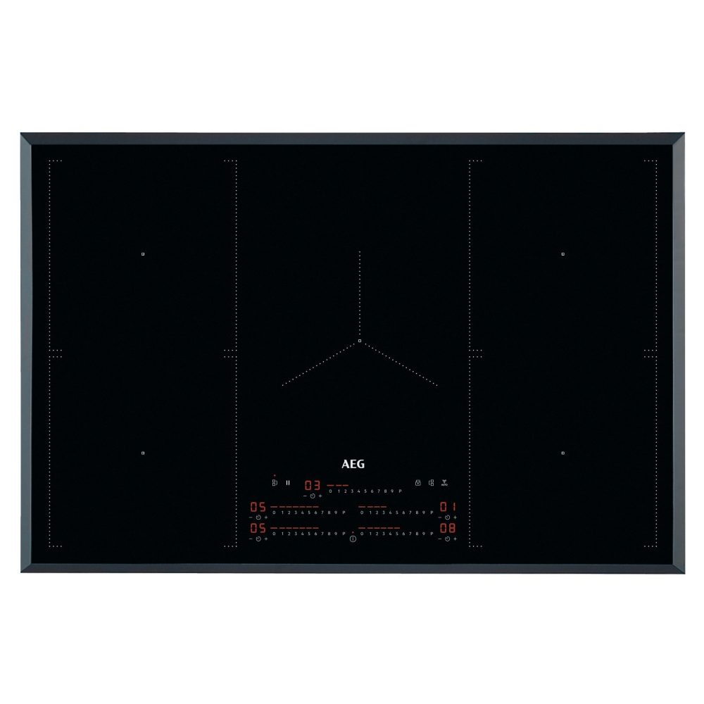 AEG 78cm Series 6000 5 Zone Hob2Hood MaxiSense Induction Hob IKE85751FB - BLACK AEG 78cm Series 6000 5 Zone Hob2Hood MaxiSense Induction Hob IKE85751FB - BLACK