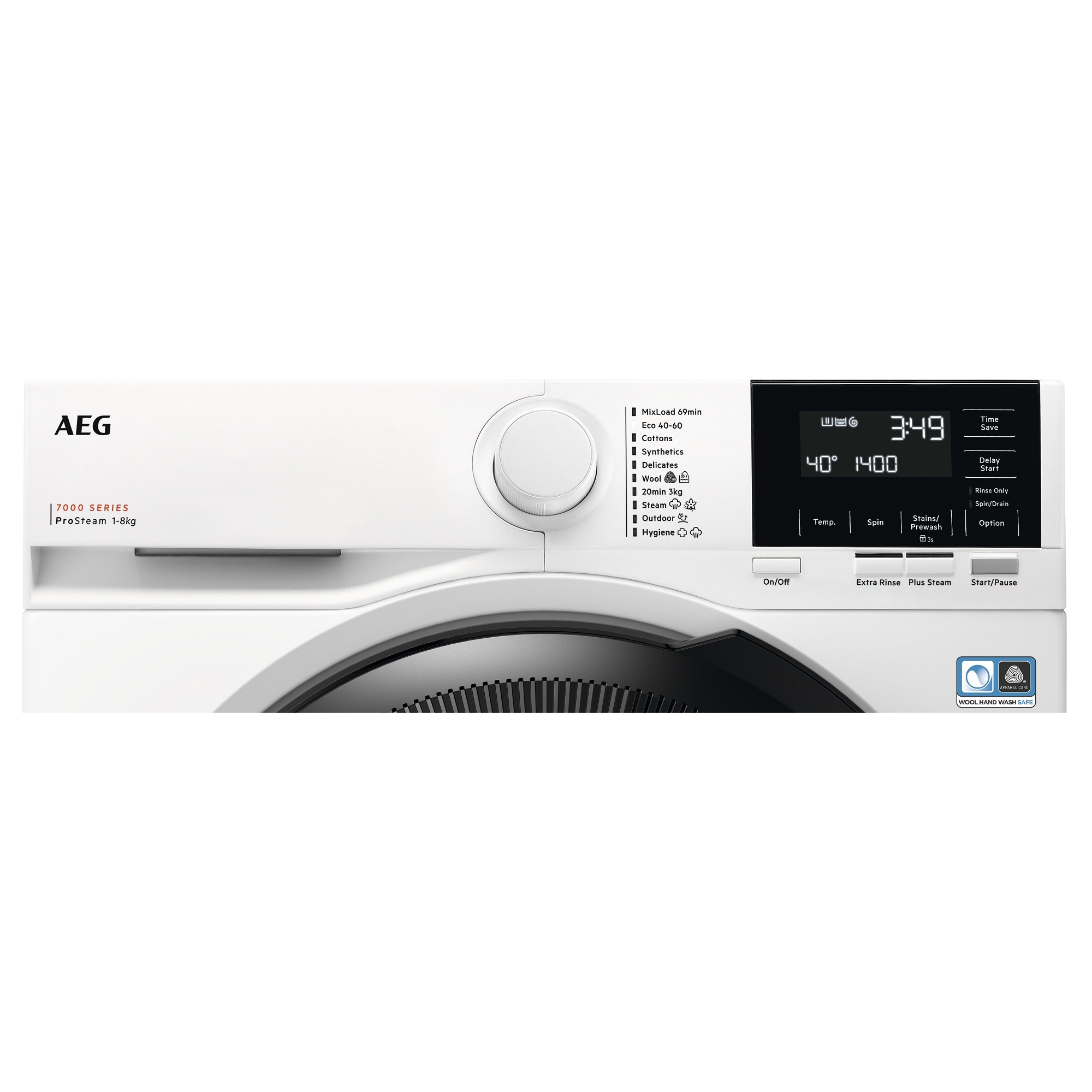 8kg Series 7000 ProSteam Washing Machine 1400rpm LFSR71844B - White 8kg Series 7000 ProSteam Washing Machine 1400rpm LFSR71844B - White