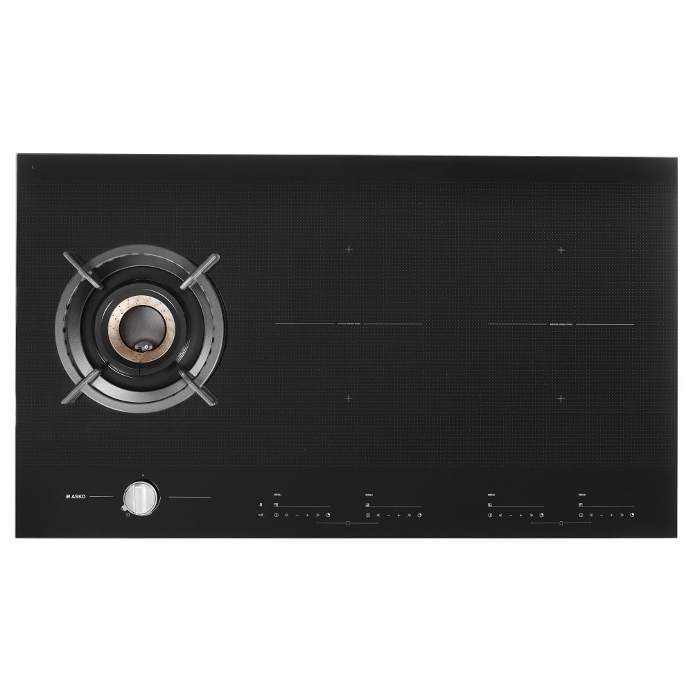 Asko 90cm Mixed Induction And Gas Hob HIG1995AB - BLACK Asko 90cm Mixed Induction And Gas Hob HIG1995AB - BLACK