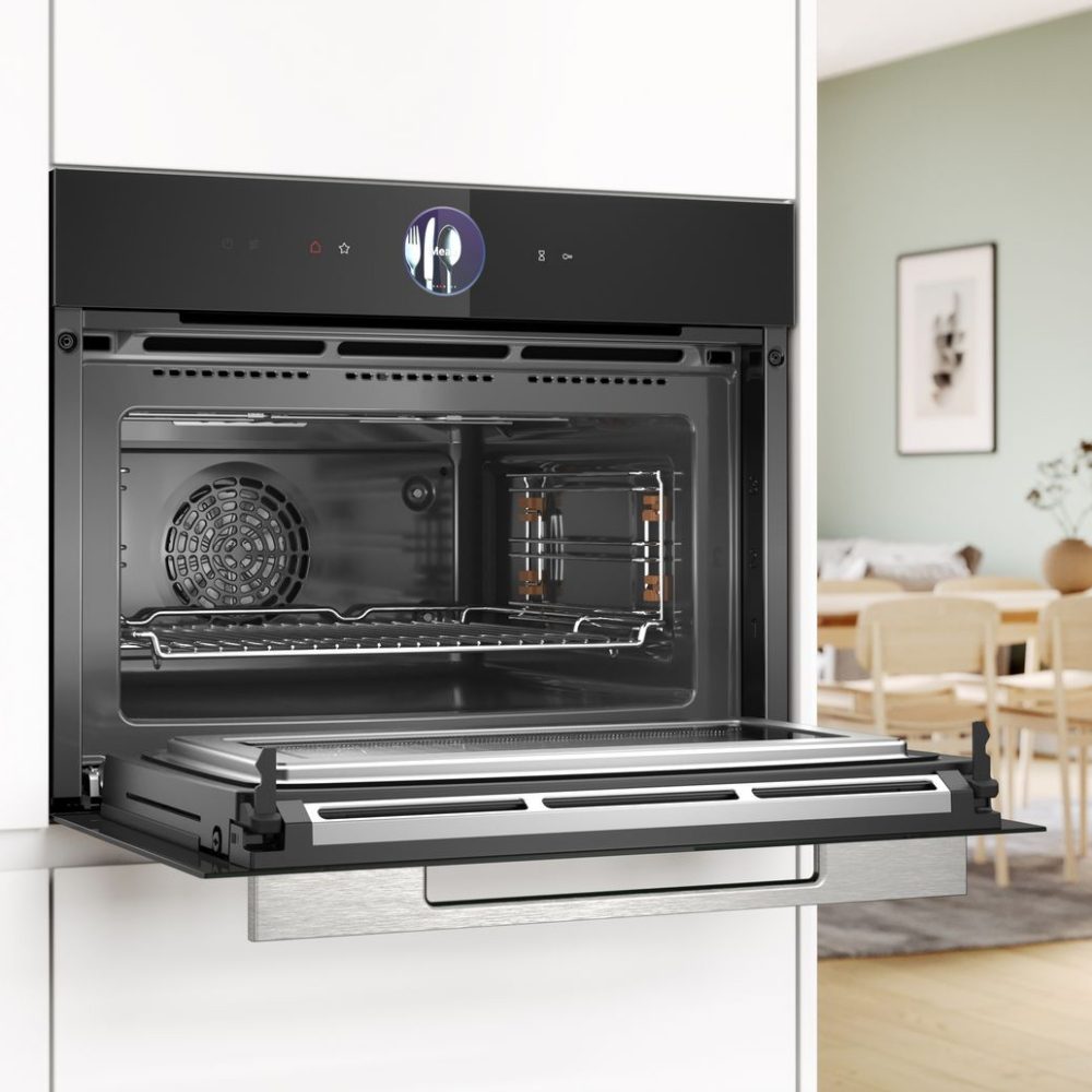 Bosch Series 8 Pyrolytic Combination Microwave Oven For Tall Housing CMG7761B1B - BLACK Bosch Series 8 Pyrolytic Combination Microwave Oven For Tall Housing CMG7761B1B - BLACK