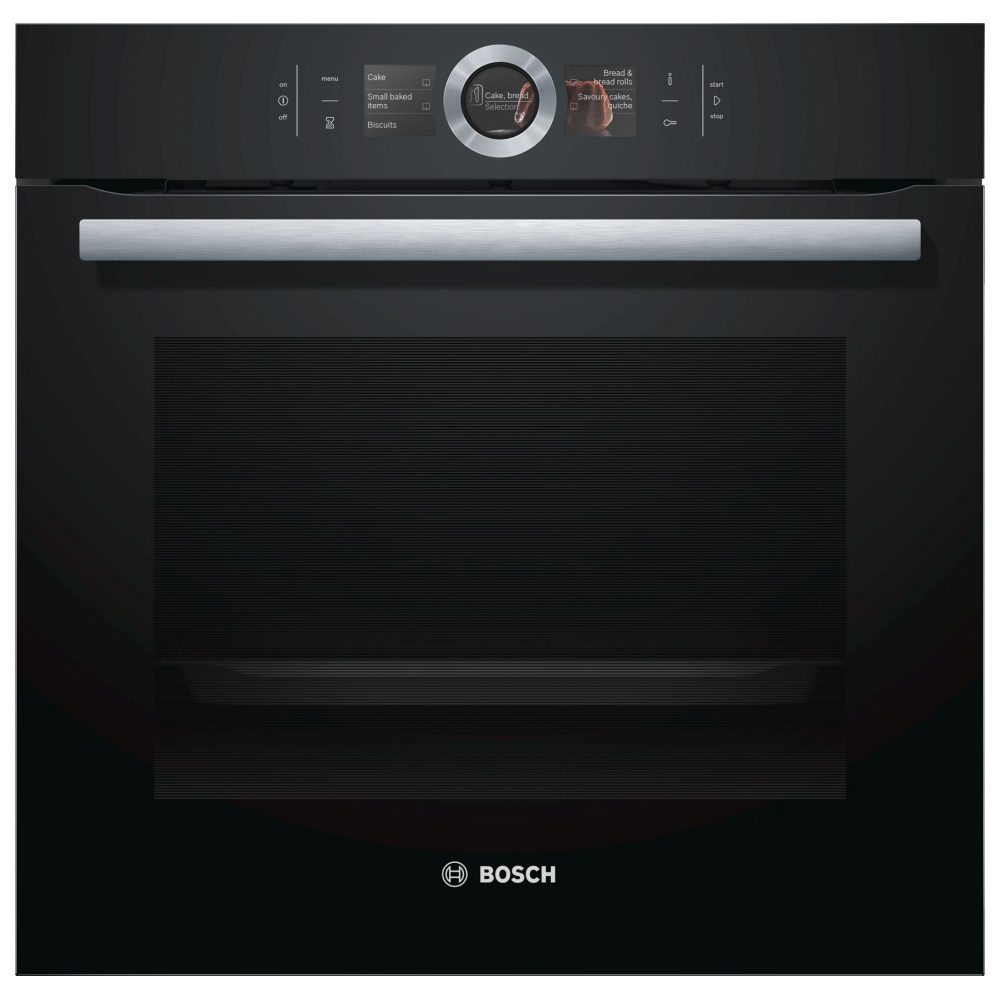 Bosch Series 8 Pyrolytic Multifunction Single Oven HBG6764B6B - BLACK Bosch Series 8 Pyrolytic Multifunction Single Oven HBG6764B6B - BLACK