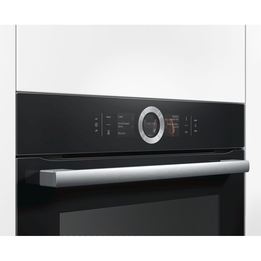 Bosch Series 8 Pyrolytic Multifunction Single Oven HBG6764B6B - BLACK Bosch Series 8 Pyrolytic Multifunction Single Oven HBG6764B6B - BLACK