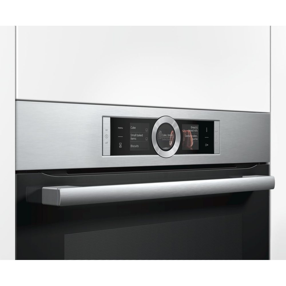 Bosch Series 8 Pyrolytic Multifunction Single Oven HBG6764S1 - STAINLESS STEEL Bosch Series 8 Pyrolytic Multifunction Single Oven HBG6764S1 - STAINLESS STEEL