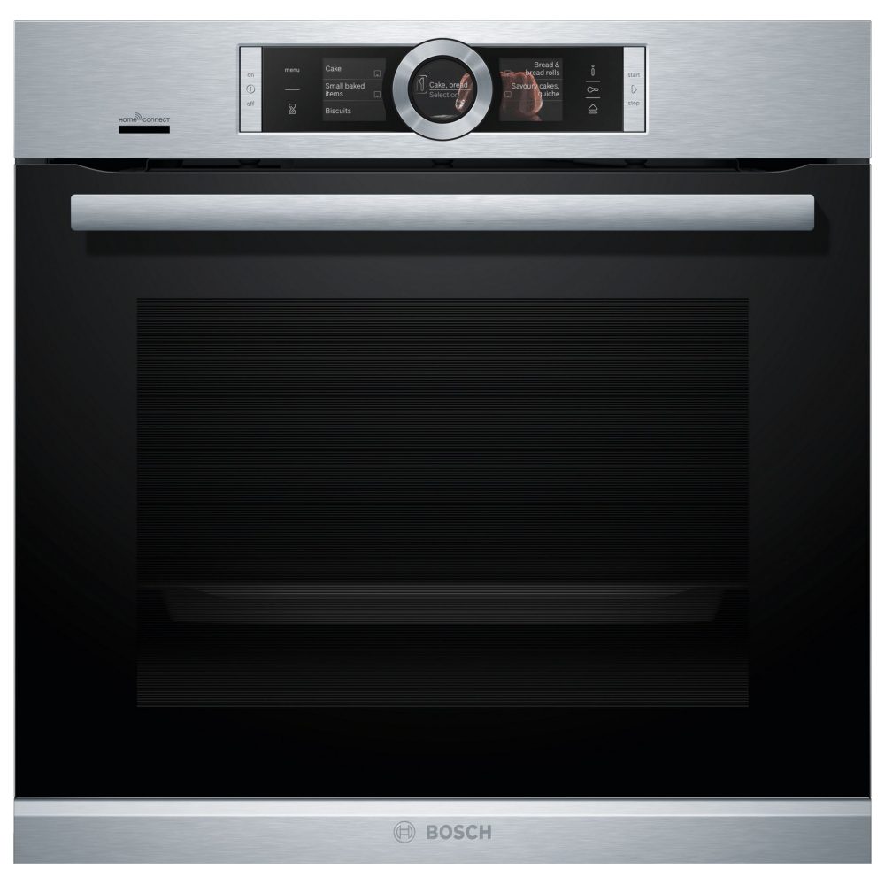 Bosch Series 8 Pyrolytic Multifunction Single Steam Oven HRG6769S6B - STAINLESS STEEL Bosch Series 8 Pyrolytic Multifunction Single Steam Oven HRG6769S6B - STAINLESS STEEL