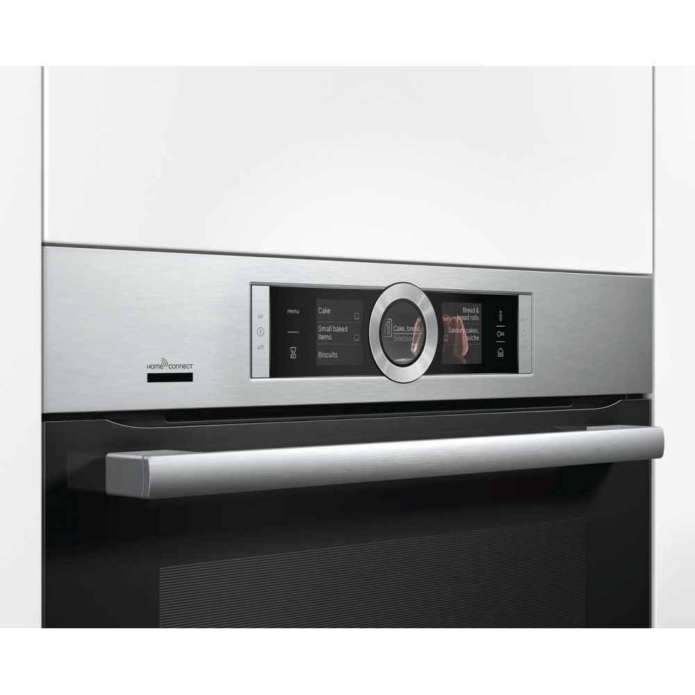 Bosch Series 8 Pyrolytic Multifunction Single Steam Oven HRG6769S6B - STAINLESS STEEL Bosch Series 8 Pyrolytic Multifunction Single Steam Oven HRG6769S6B - STAINLESS STEEL