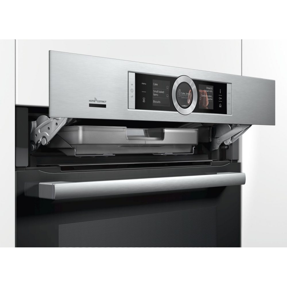 Bosch Series 8 Pyrolytic Multifunction Single Steam Oven HRG6769S6B - STAINLESS STEEL Bosch Series 8 Pyrolytic Multifunction Single Steam Oven HRG6769S6B - STAINLESS STEEL