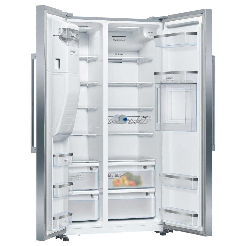 Bosch KAG93AIEPG American Style Fridge Freezer Ice Water & Homebar - STAINLESS STEEL Bosch KAG93AIEPG American Style Fridge Freezer Ice Water & Homebar - STAINLESS STEEL