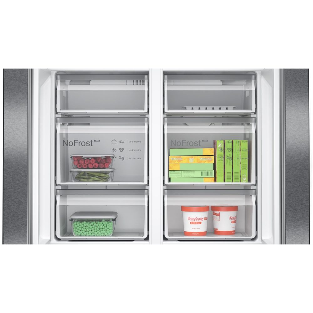 Bosch KFN96AXEA French Style 4 Door Fridge Freezer - BLACK STEEL Bosch KFN96AXEA French Style 4 Door Fridge Freezer - BLACK STEEL