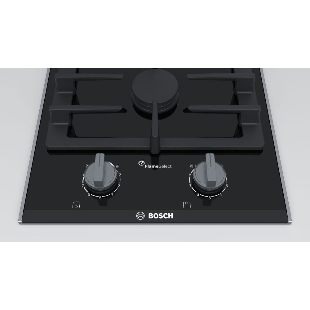 Bosch Series 8 Domino Gas On Glass Hob PRB3A6B70 - ALUMINIUM Bosch Series 8 Domino Gas On Glass Hob PRB3A6B70 - ALUMINIUM